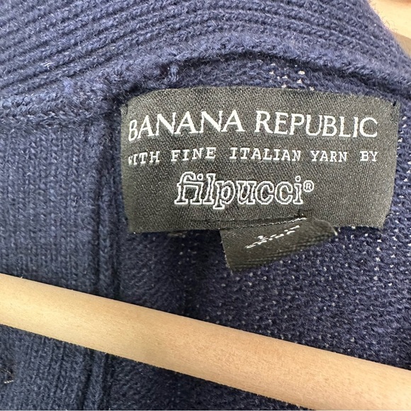 Banana Republic Women's Navy Button Back Sweater - Picture 8 of 10